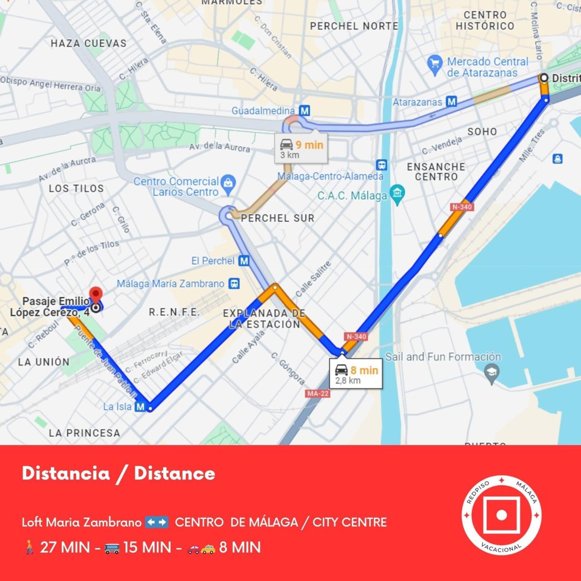 Estudio Maria Zambrano A Pasos De La Estacion 马拉加 外观 照片